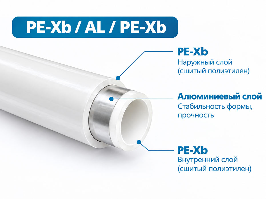 Труба PE-Xb/AL/PE-Xb Multi